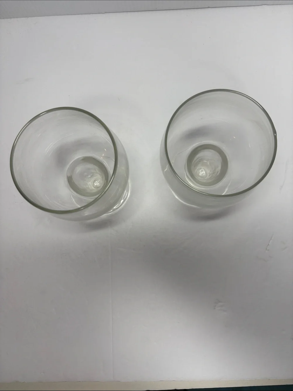 Vintage Beer Stout Pilsner Hollow Stem Goblets Set of 2
